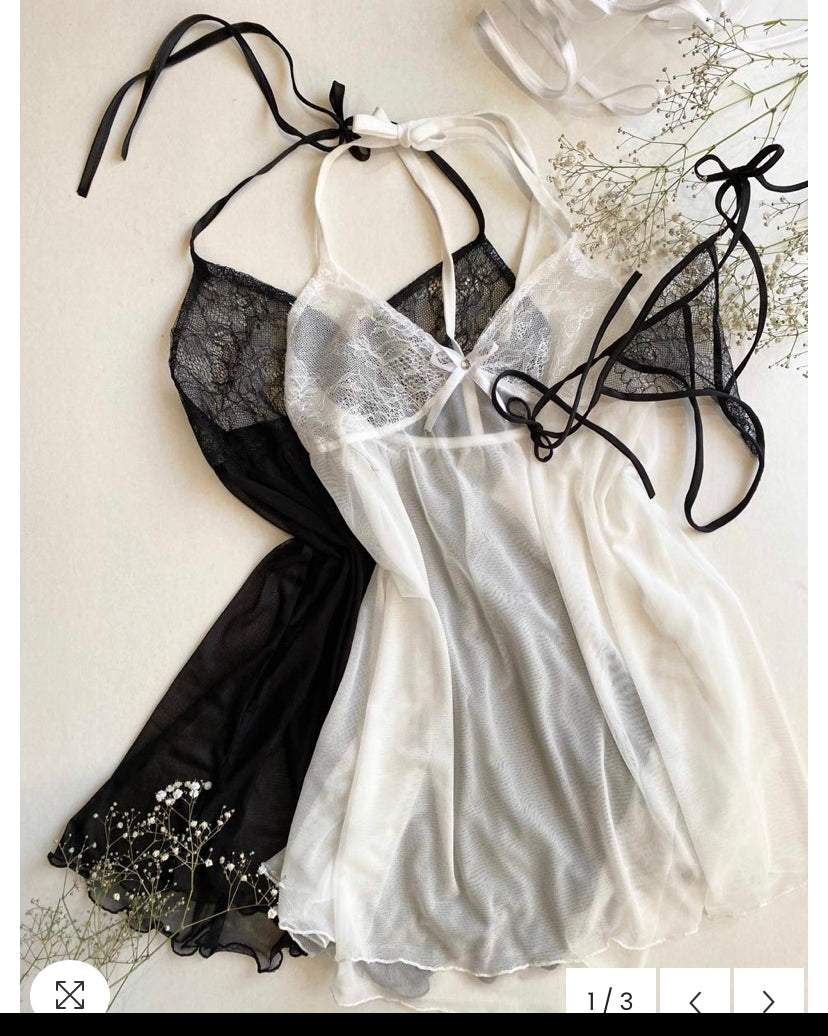 White Lace Nightdress
