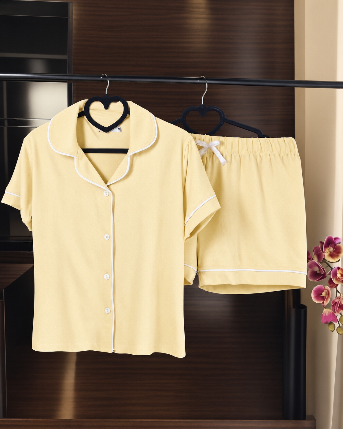 Lemon Soft Cotton Pajama Set