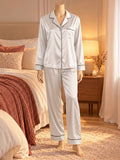 White satin pajama
