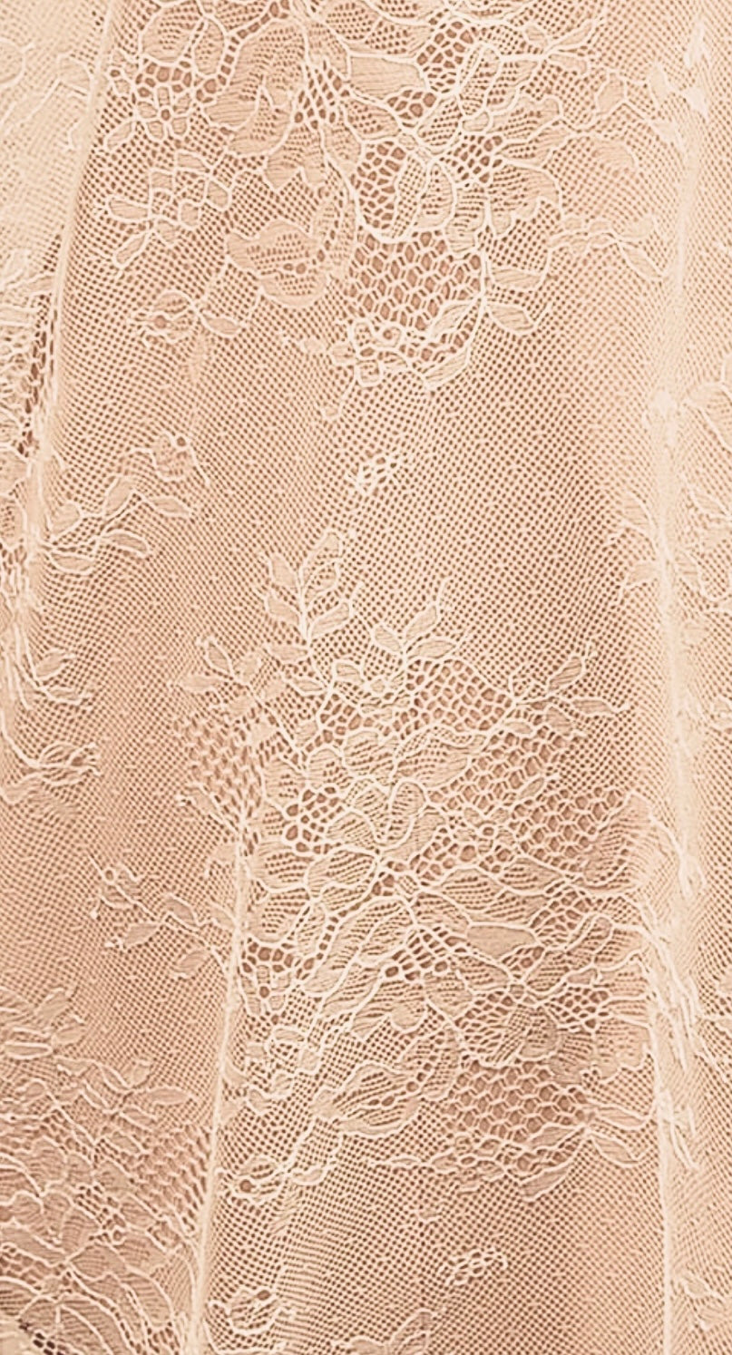 Ivory Lace Satin Bridal Set - One Size