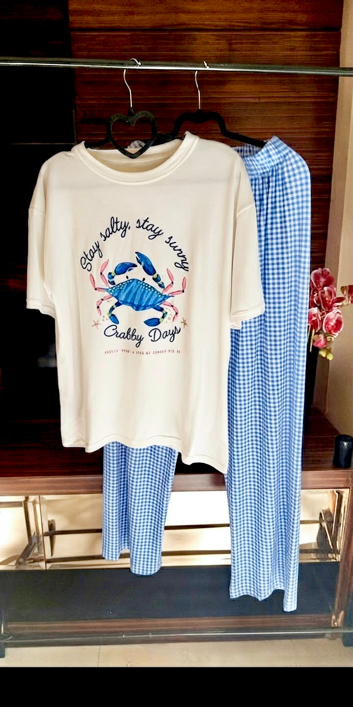 Crab Cotton Pajama