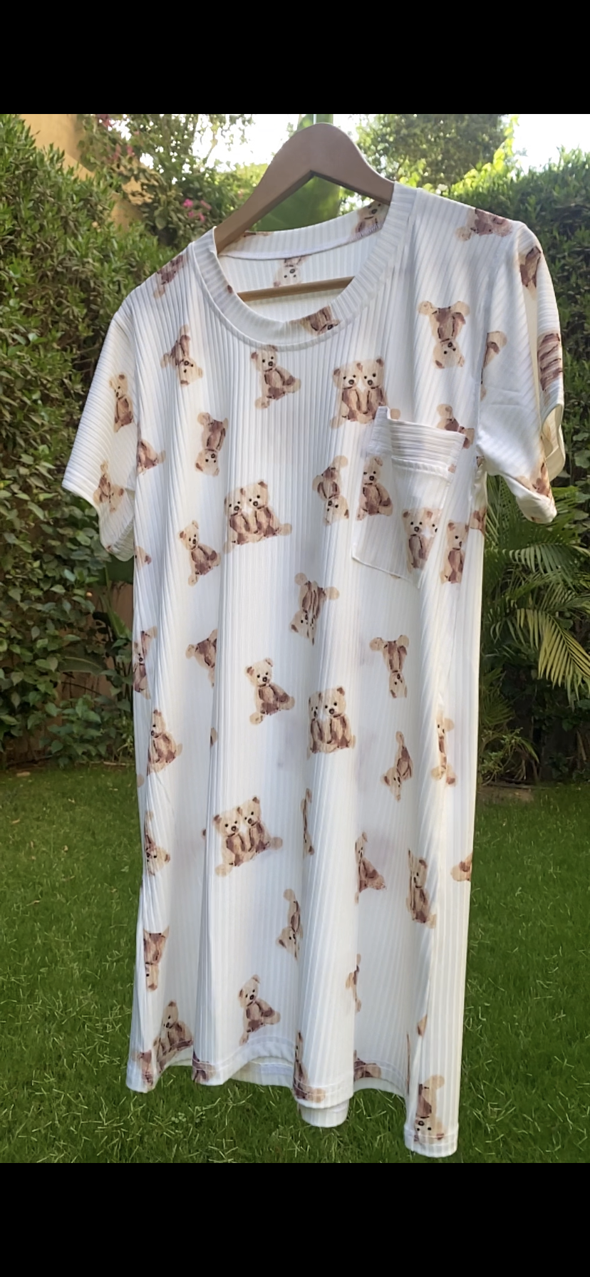 Teddy Dreams Cotton Nightdress