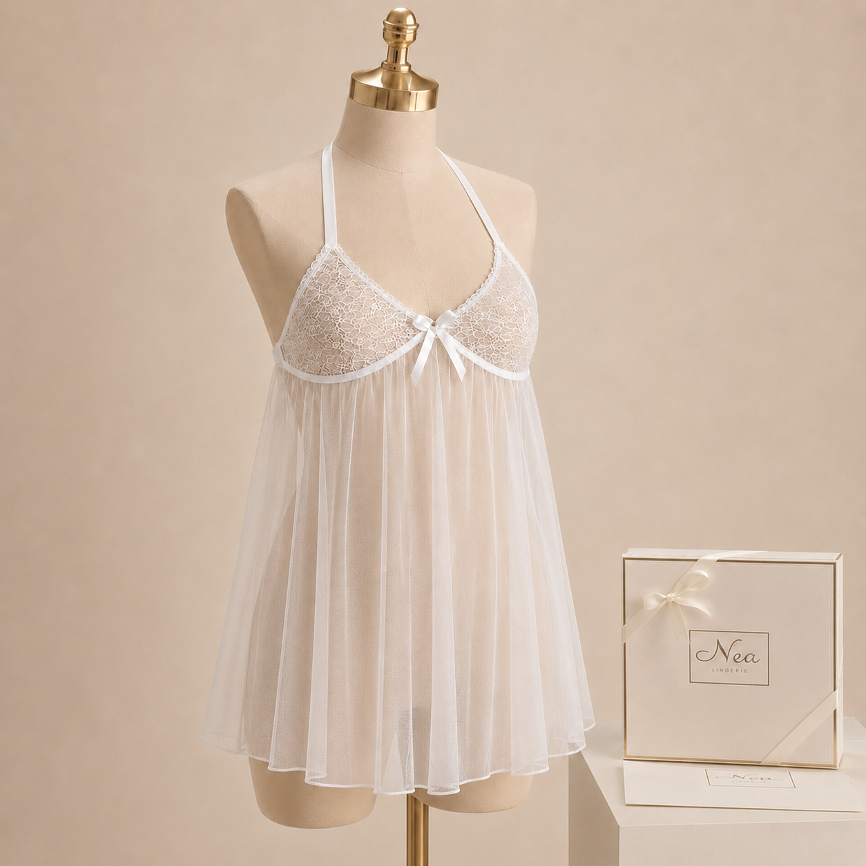 White Lace Nightdress