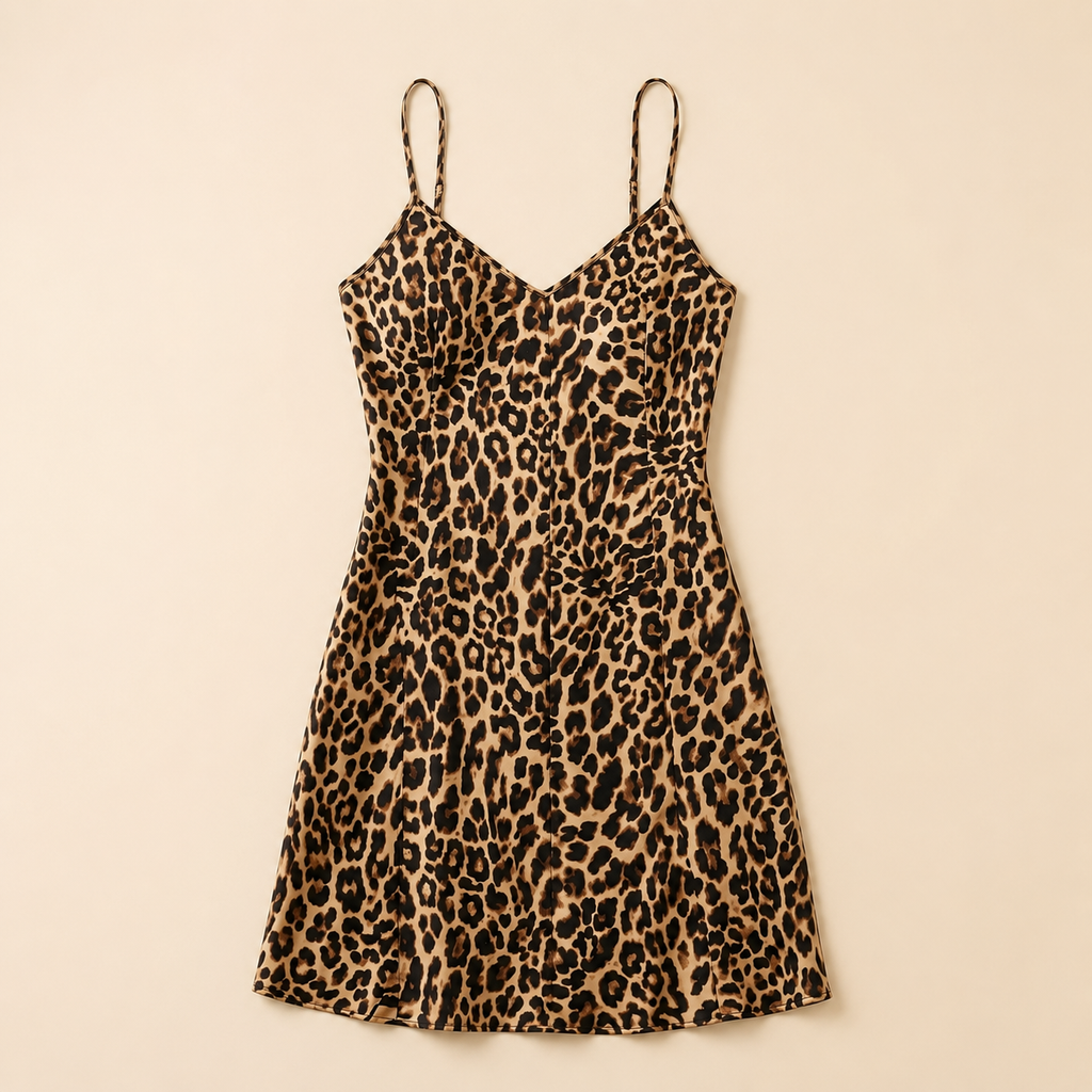 Leopard Satin Nightdress