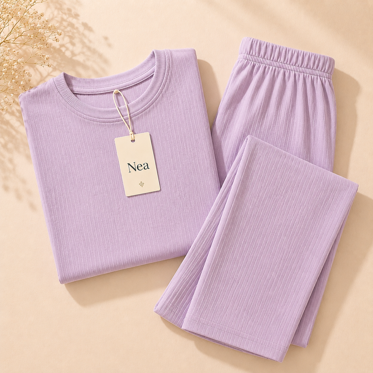 100 Solid Cotton PJ Set