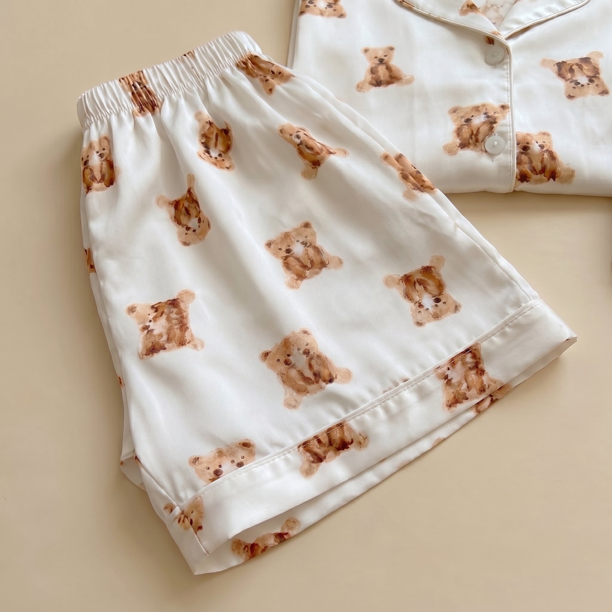 Teddy Bear Cotton 3-Piece Pajama Set