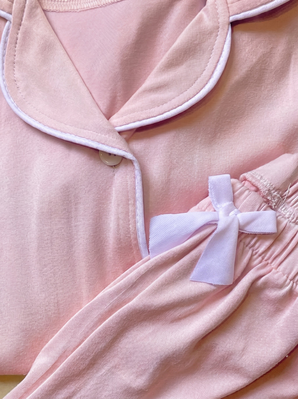 Pink Soft Cotton Pajama Set