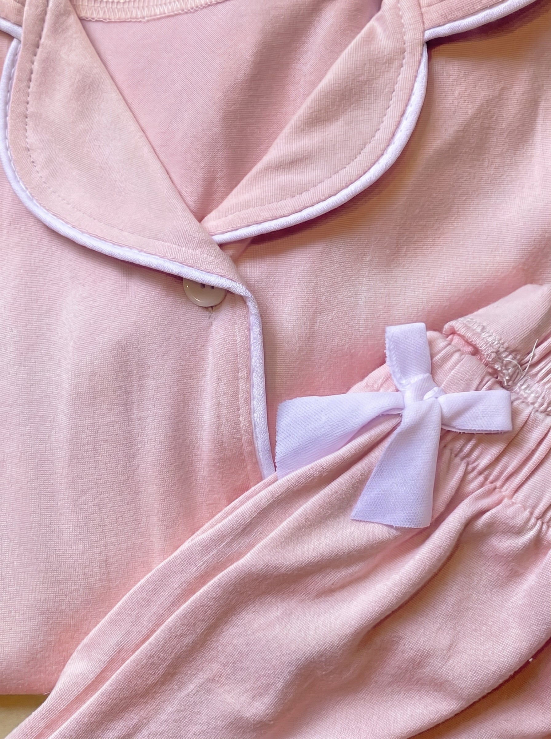 Pink Soft Cotton Pajama Set