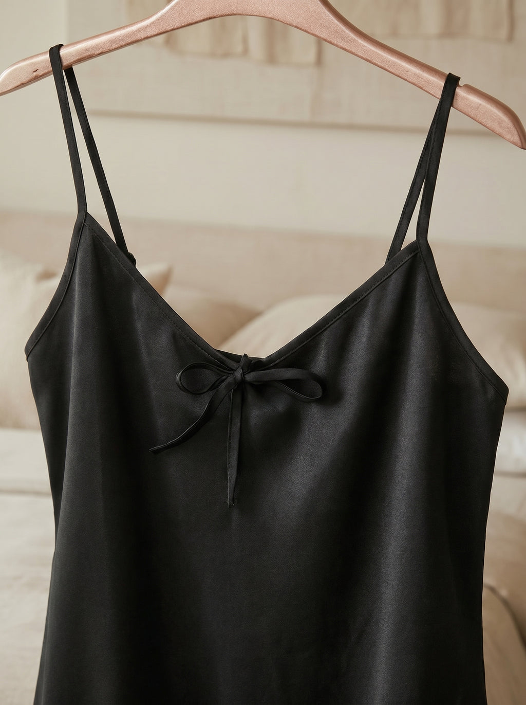 Black Leopard Satin Shorts Set