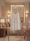 White Lace Bow Nightdress