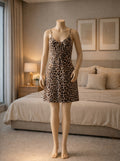 Leopard Satin Nightdress
